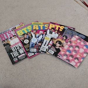 BTS Magazines (5) and Notebook (1)